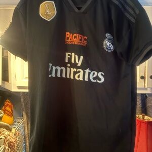 Real Madrid men’s  Black Soccer Jersey L